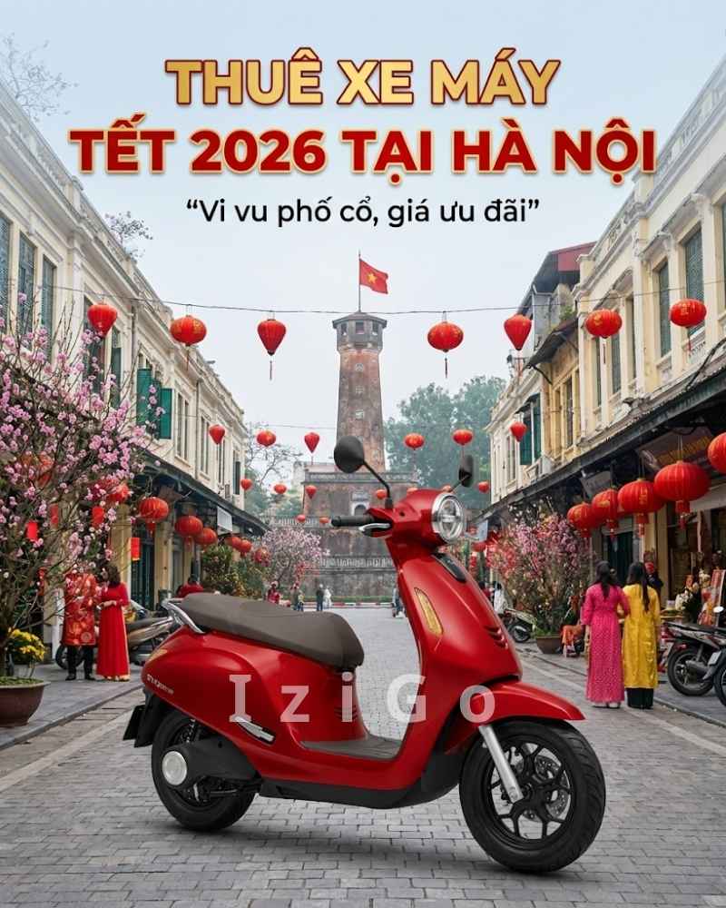 Thuê xe máy dịp tết tại Hà Nội