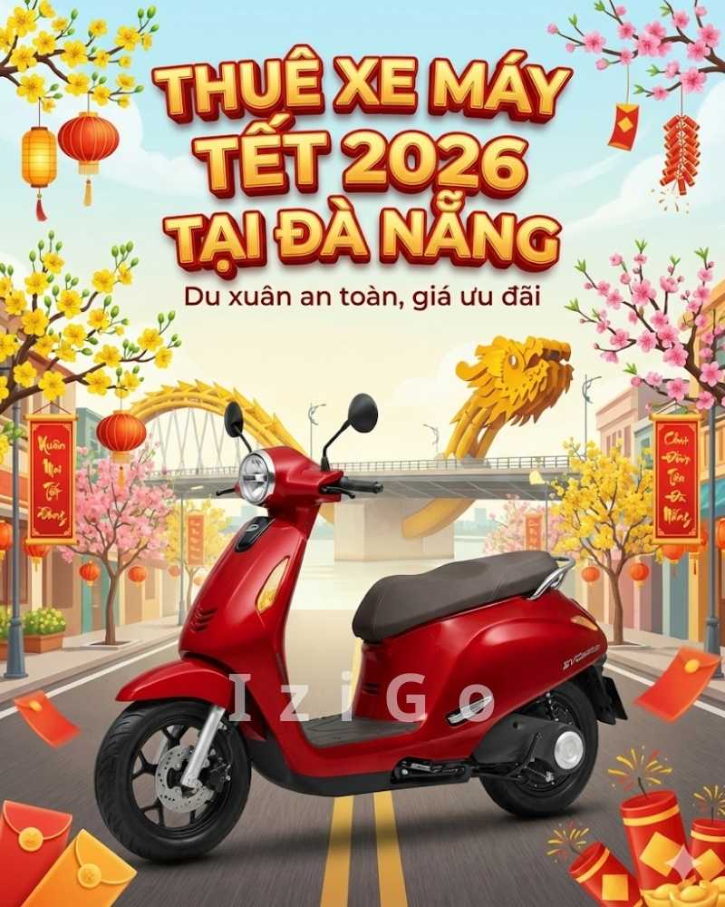 Thuê xe máy Tết 2026 tại Đà Nẵng