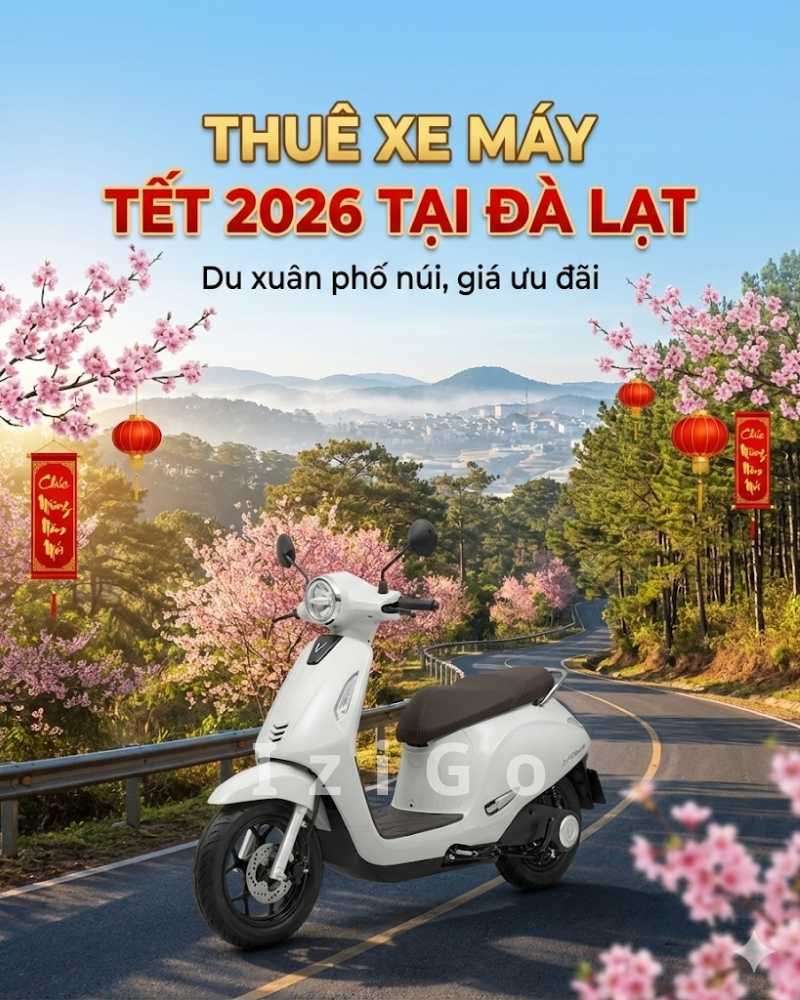 Thuê xe máy Tết 2026 tại Đà Lạt
